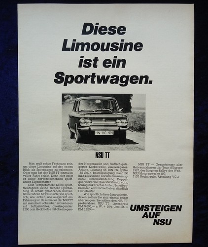 Nsu prinz 1000 original - prinz,