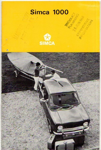 Simca 1000 1967 1968 - simca,