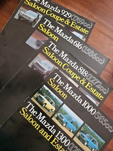 Mazda car brochures from 1975 - mazda,