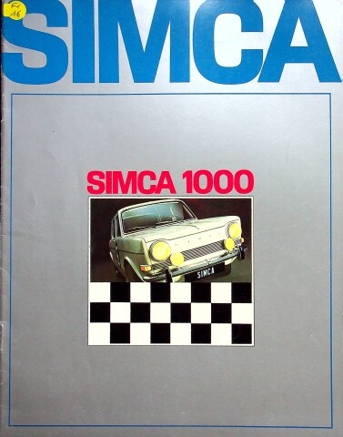 275090 simca 1000 - 275090), brochure
