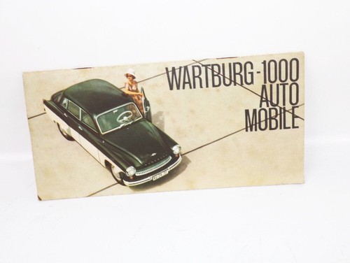 Vintage brochure wartburg 1000 - vintage,