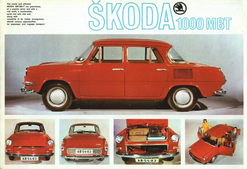 Skoda 1000 mbt saloon 1968 - mbt,