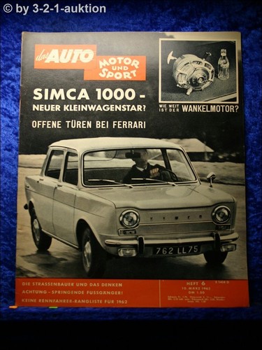 Auto motor sport - auto, 6/62