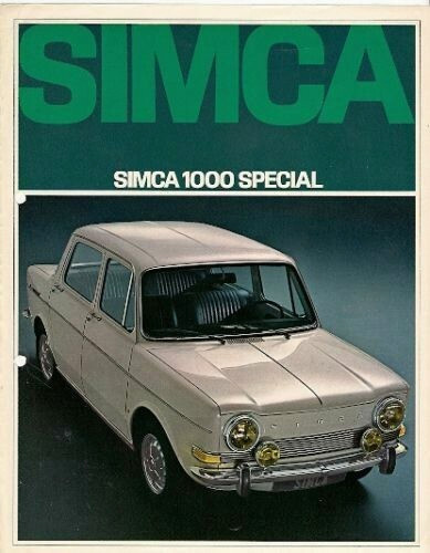 Simca 1000 special 1968 1969 - simca,