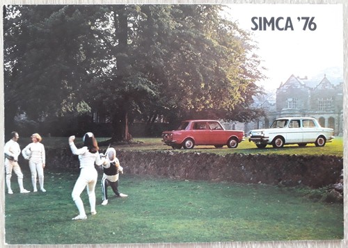 Simca range brochure 1976 - simca,