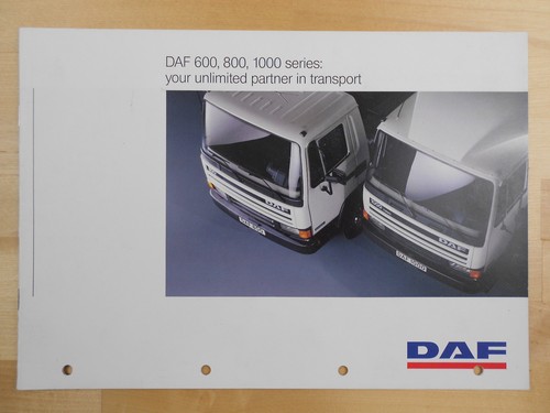 Daf 600 800 1000 brochure - brochure, 1990