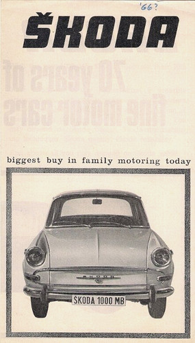 Skoda range 1964 - skoda, market