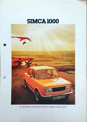 Simca 1000 brochure 1977 - 1000,