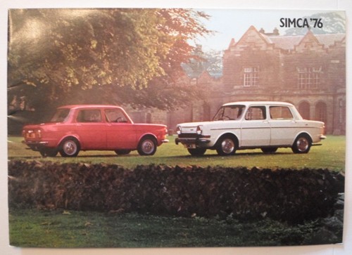 Simca range orig 1976 - 1976, uk