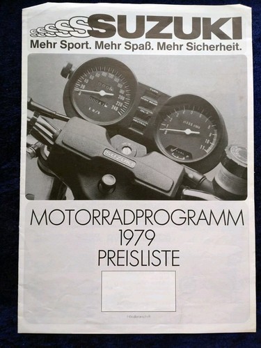 Suzuki price list 1979 ts - list, rv