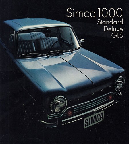 Simca 1000 standard - 1000, luxe