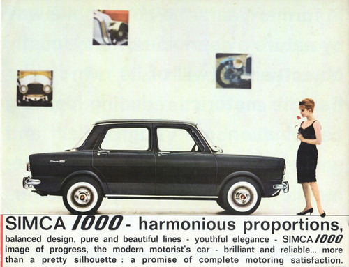 Simca 1000 saloon 1962 - saloon, 1962-1964