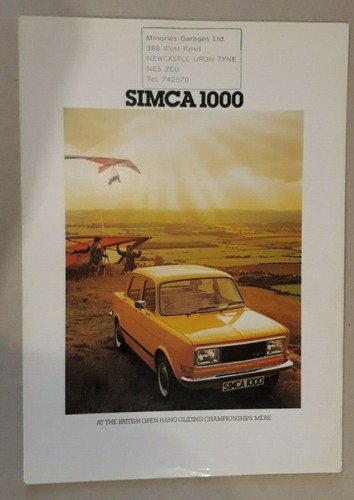Simca 1000 gls - simca,