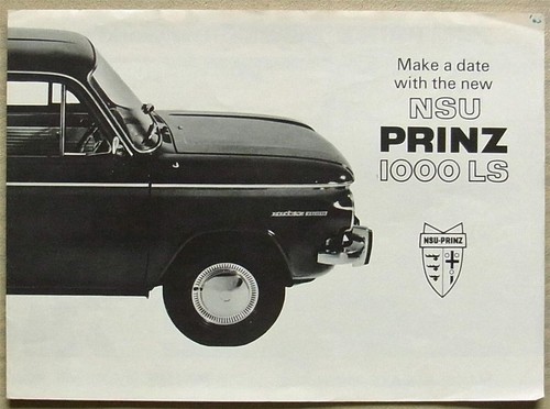 Nsu prinz 1000ls car - nsu, sales
