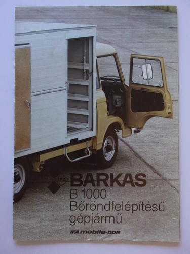 Barkas b1000 trucks orig 1985 - barkas,