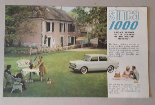 Simca 1000 brochure 1966 - simca,