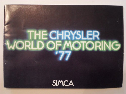 Simca range orig 1977 mkt - orig,