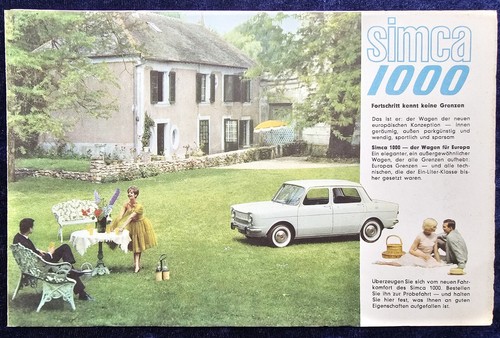 Simca 1000 original - simca, brochure