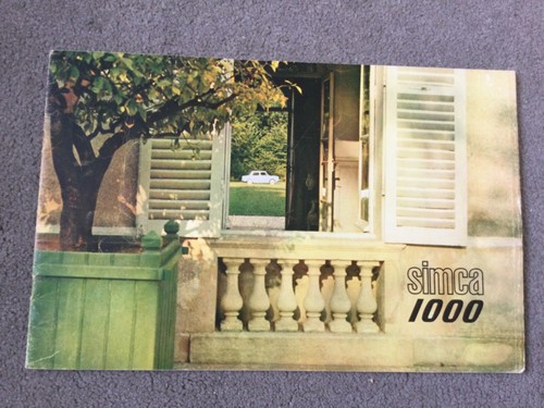 Simca 1000 sales - uk, brochure