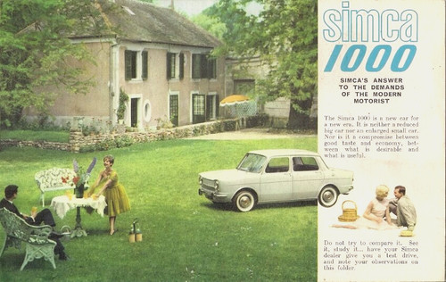 Simca 1000 saloon 1963 - simca,
