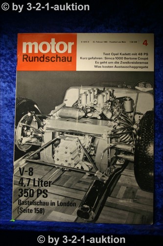 Motor rundschau opel - motor, 4/65