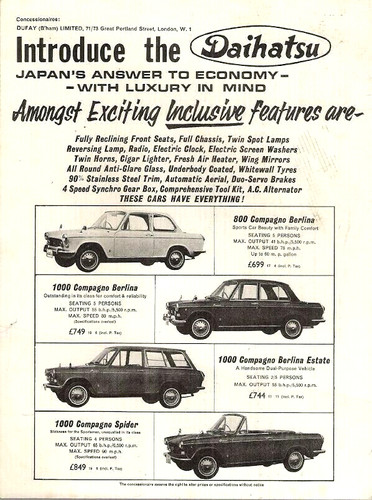Daihatsu compagno 1966 1967 - daihatsu,