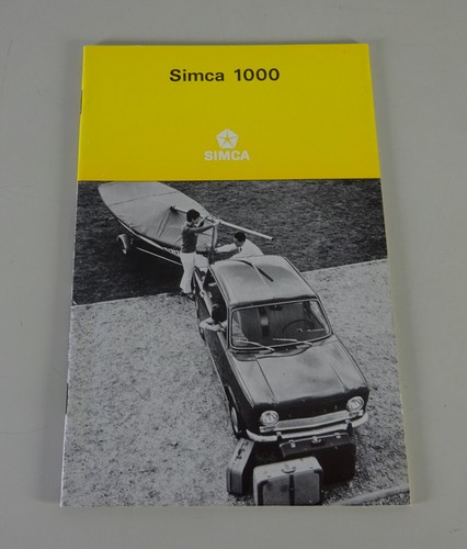 Brochure simca 1000 year - brochure, 1960s