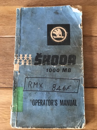 Vintage skoda 1000mb operators - vintage,
