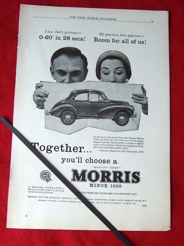 Bmc morris minor 1000 1958 - morris,