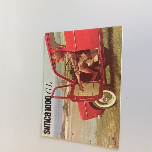 Simca 1000 market - simca, uk