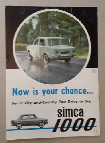 Simca 1000 leaflet brochure - 1000, /