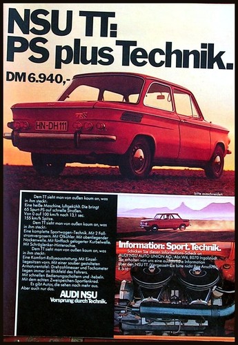 Nsu prinz 1000 original - prinz,