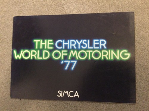 Simca brochure the chrysler - the,