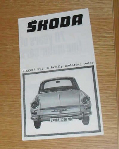 Skoda brochure 1964 1000 - skoda,