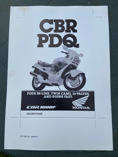 Honda cbr 1000f pdq - cbr, 1000f,