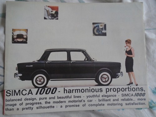 Simca 1000 brochure undated